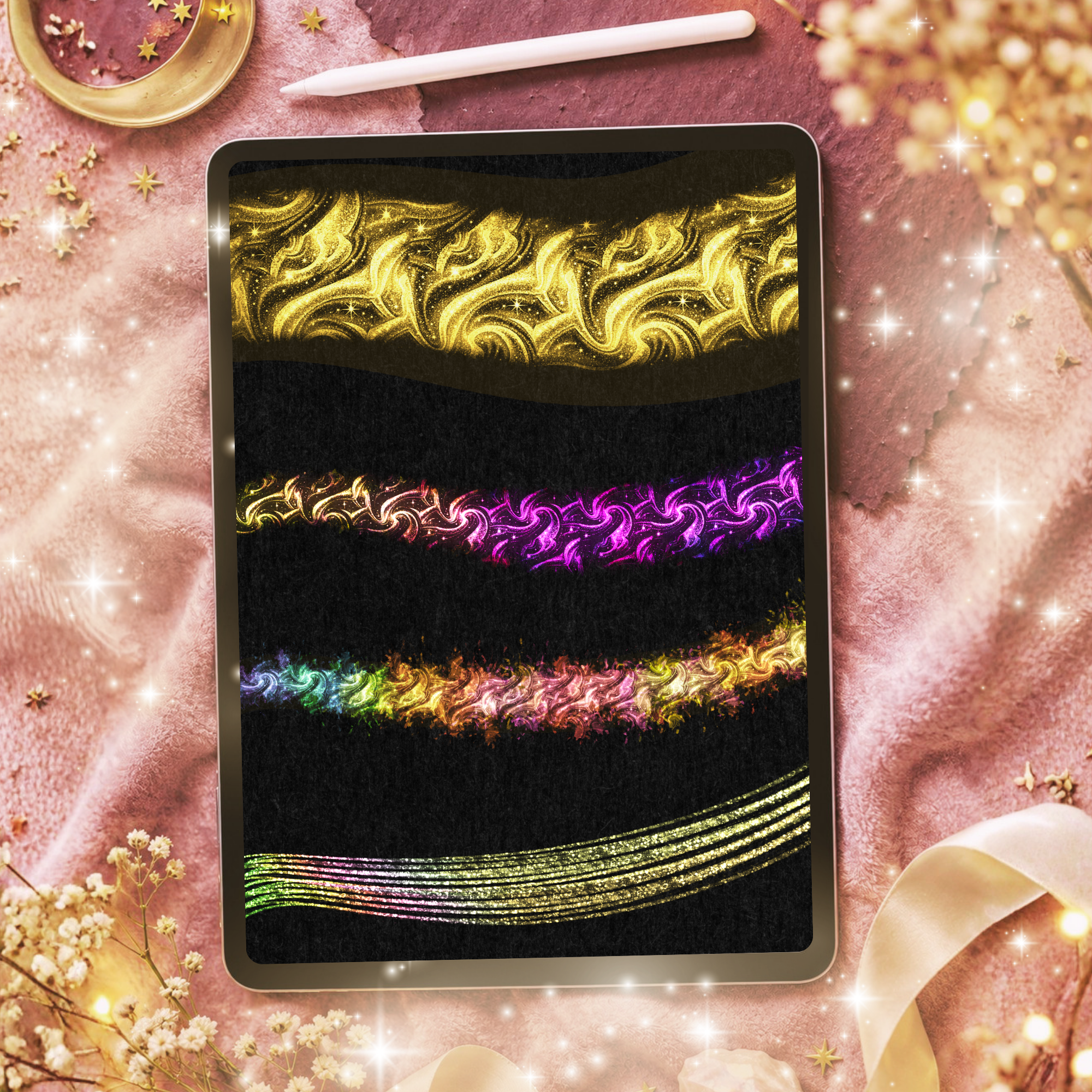Fantasy Glitter Brushes Procreate – 60 Magical Sparkle Brushes - Image 2