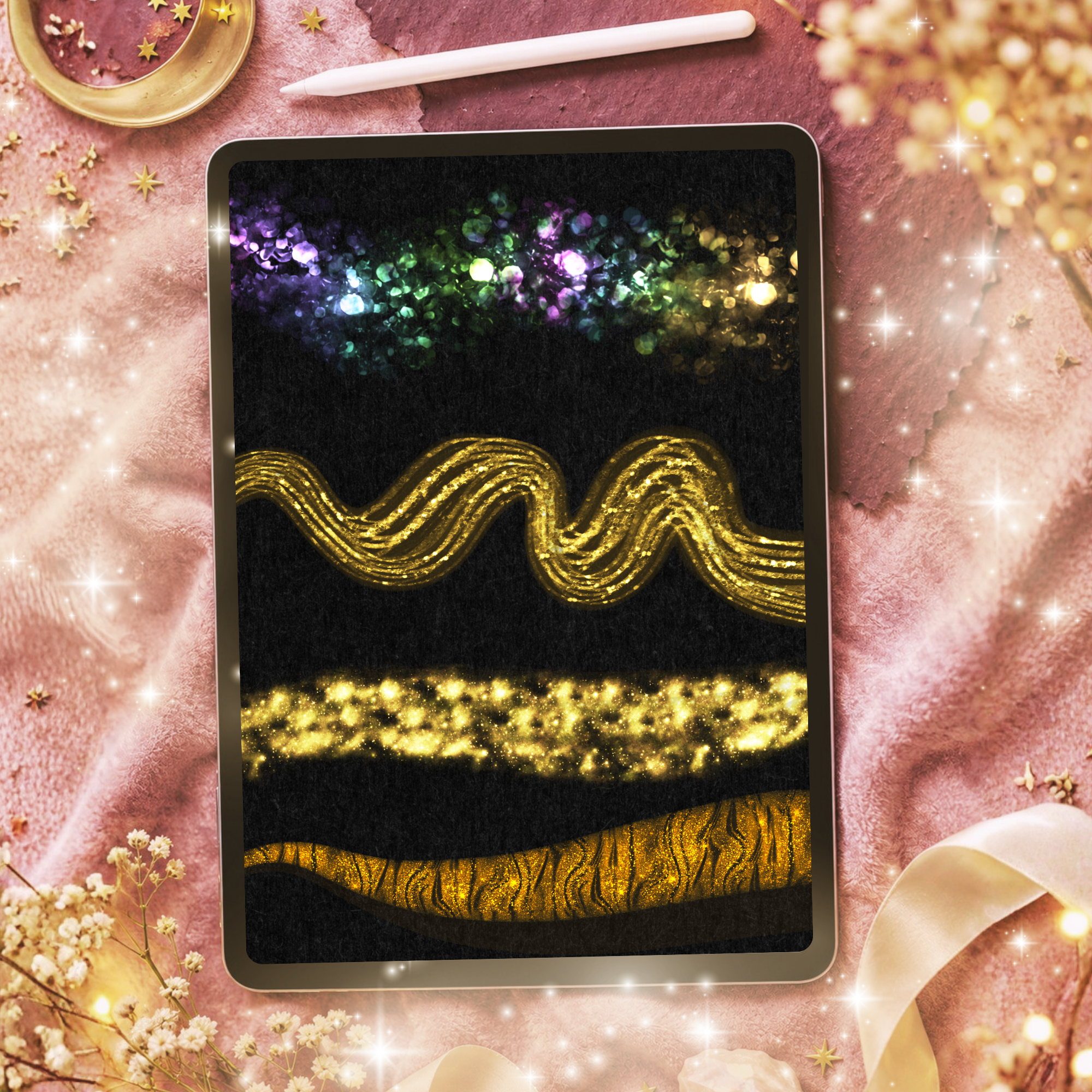 Fantasy Glitter Brushes Procreate – 60 Magical Sparkle Brushes - Image 4