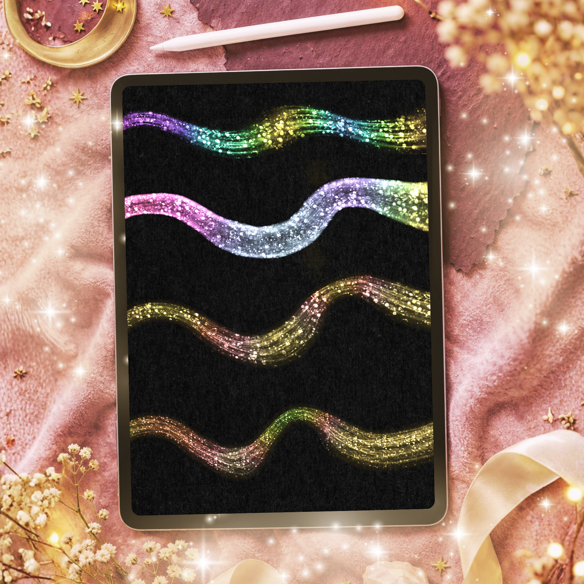 Fantasy Glitter Brushes Procreate – 60 Magical Sparkle Brushes - Image 5