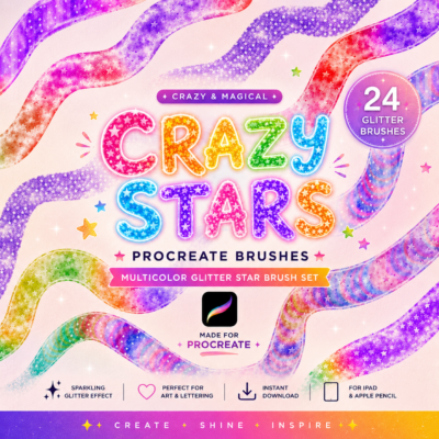 crazy stars procreate brushes