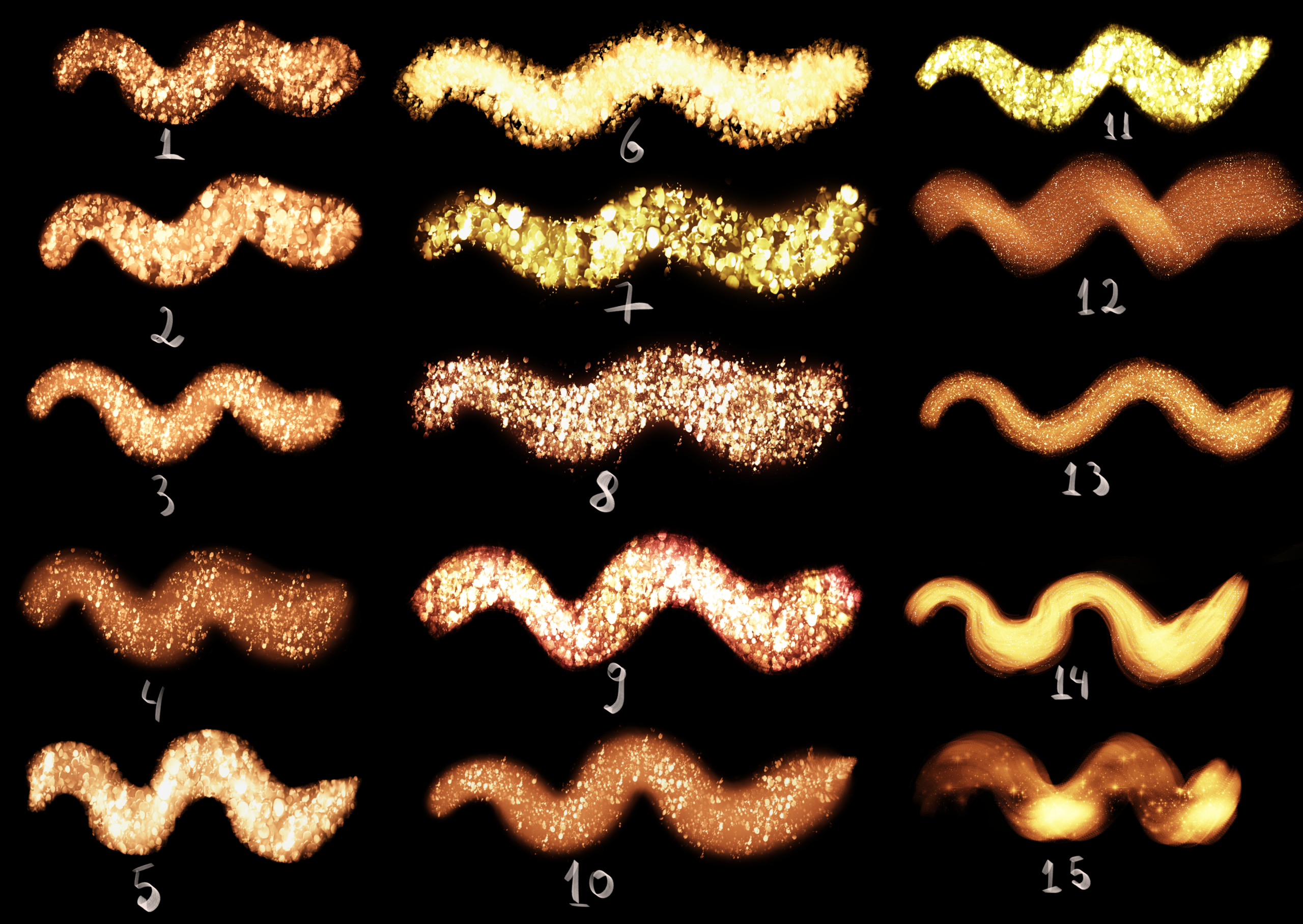 67 Glitter Brushes for Procreate ✨ Bonus Stamps & Swatches - Image 2