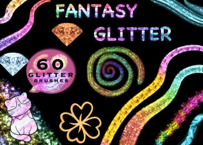 fantasy glitter brushes procreate