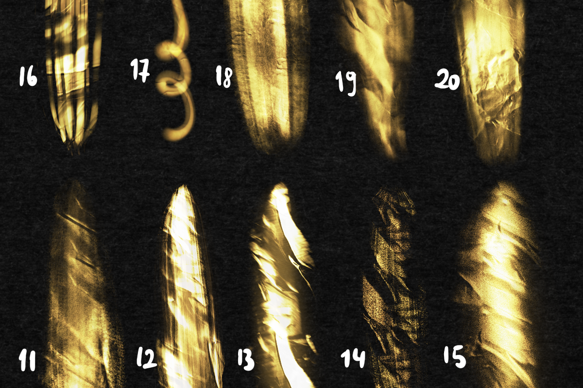 31 Gold Foil Brushes for Procreate – Metallic Lettering & Luxury Design Brushes - Image 2