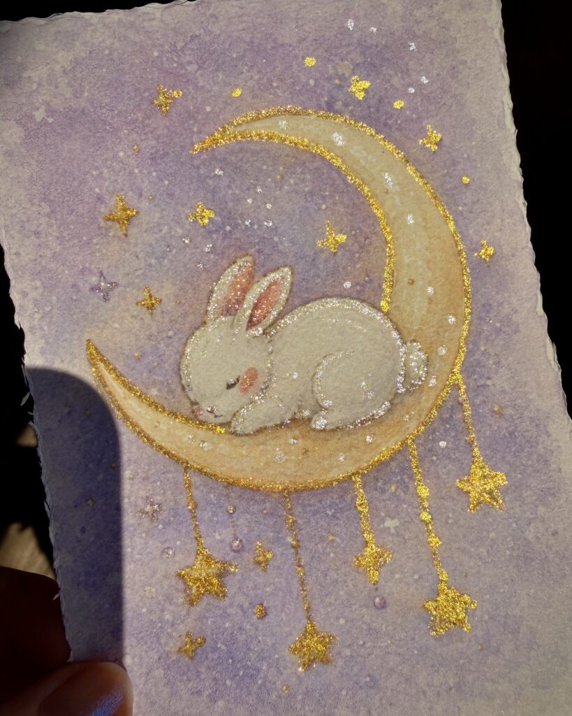glitter bunny