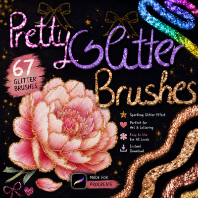 procreate glitter brushes