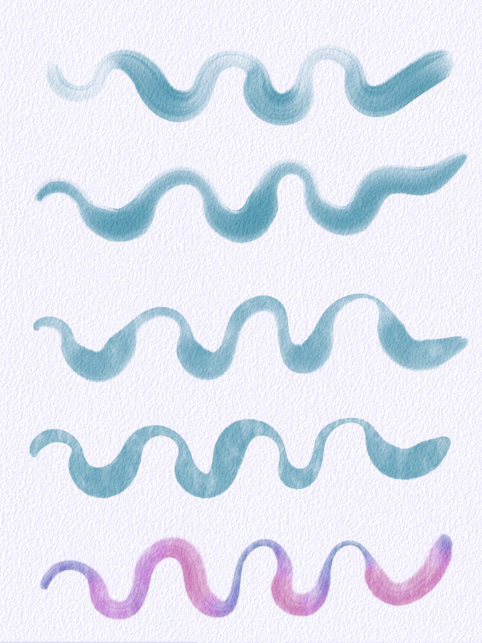 Cotton Candy Brush Set for Procreate – 40 Watercolor Brushes - Image 4