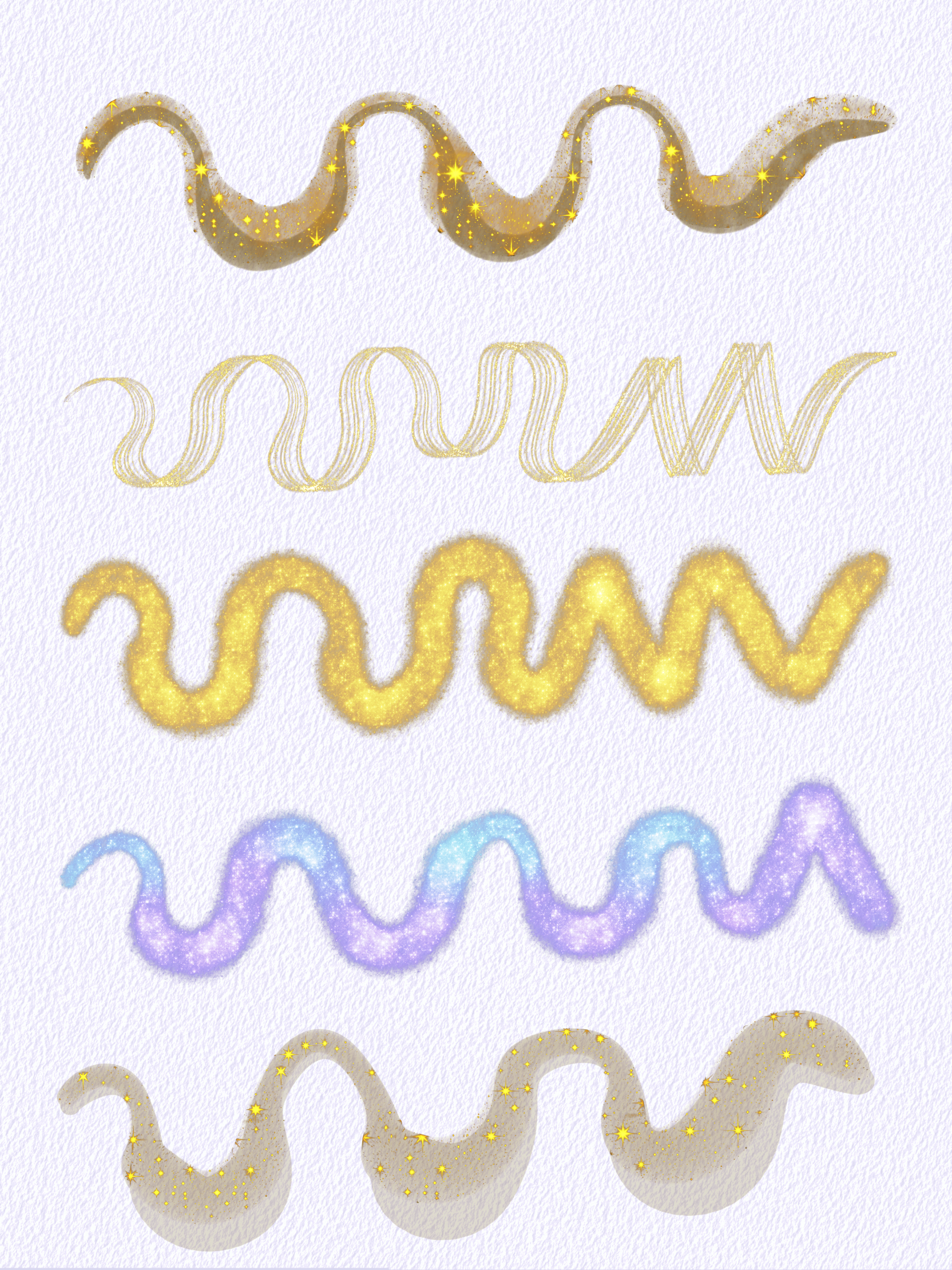 Cotton Candy Brush Set for Procreate – 40 Watercolor Brushes - Image 5