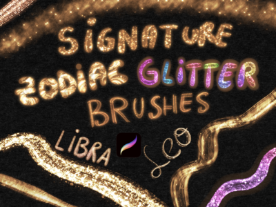 Zodiac Procreate Glitter Brushes