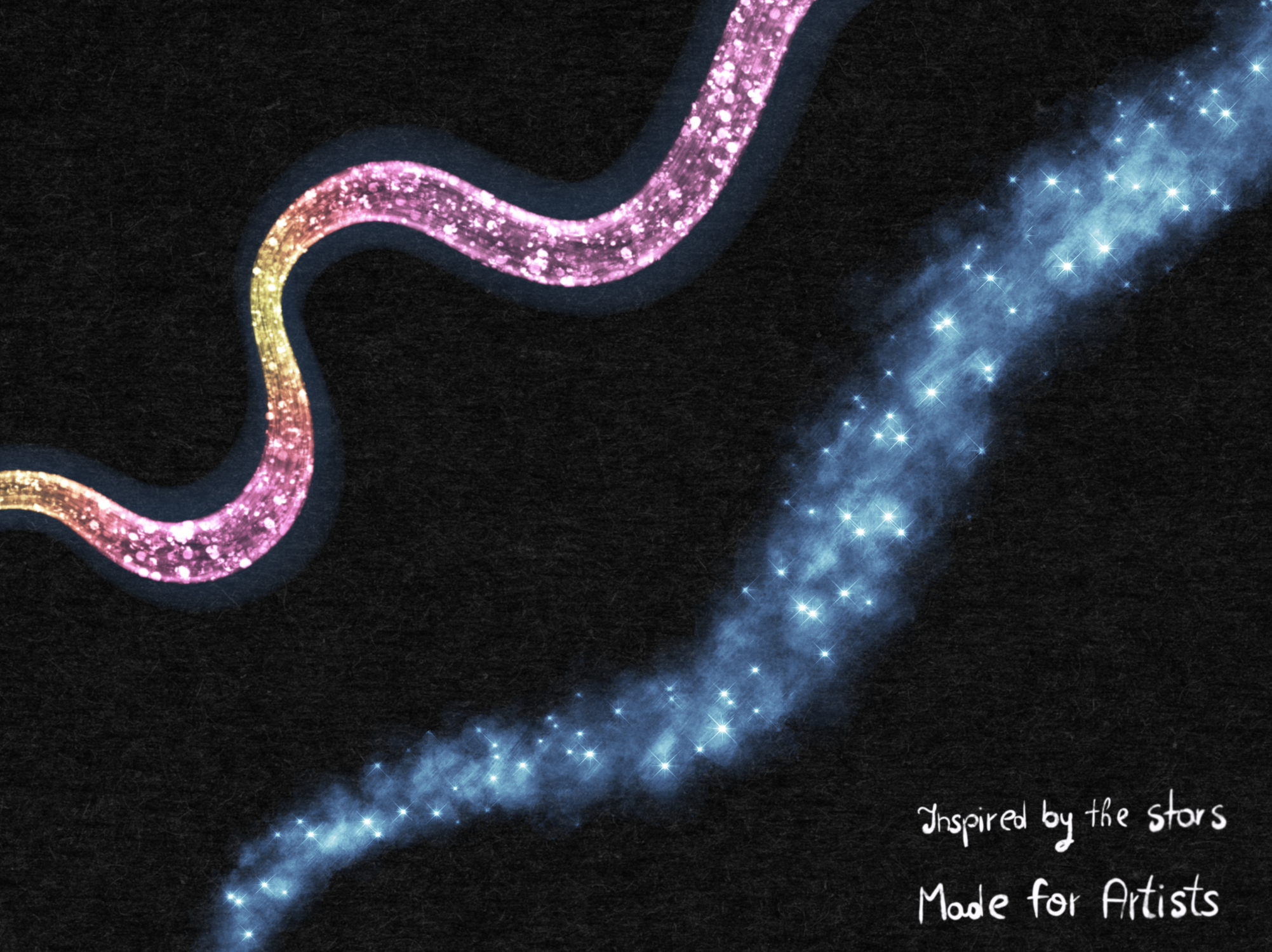 zodiac glitter procreate brushes