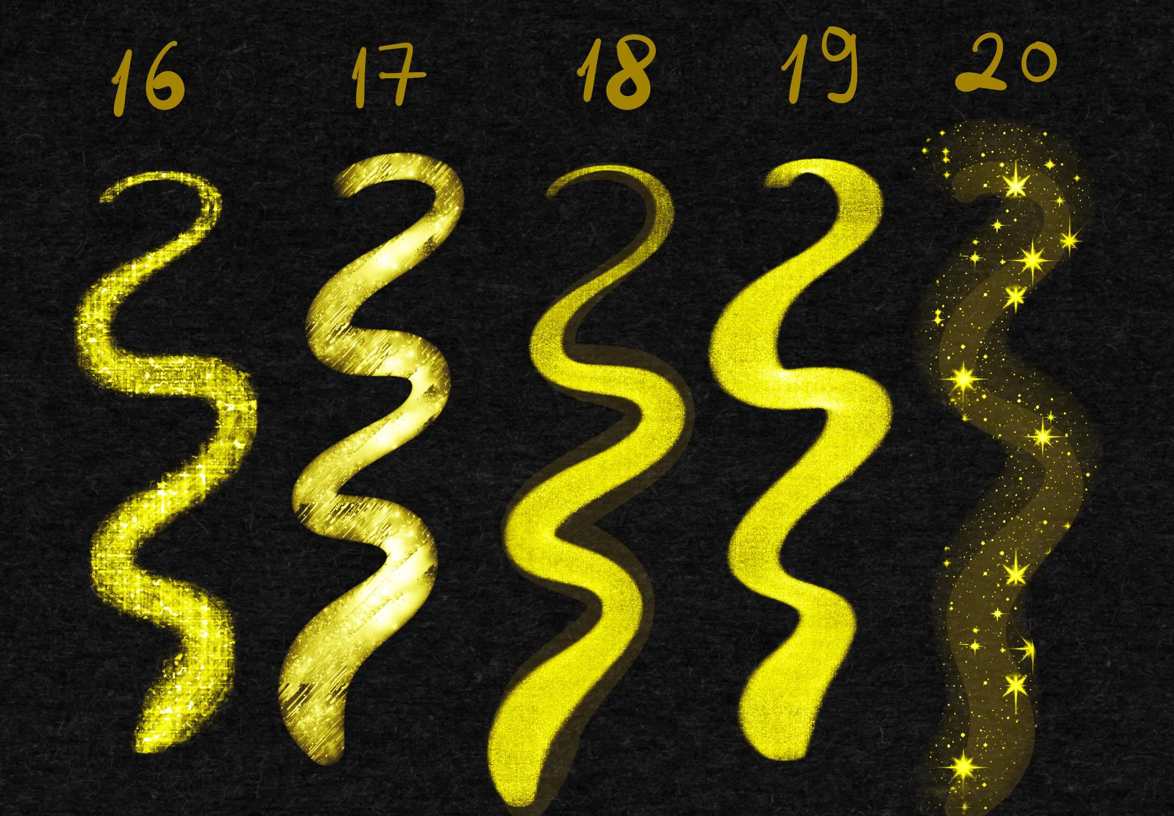 20 Glitter & Shimmer Procreate Brushes – Multicolor Sparkle Brush Set - Image 7