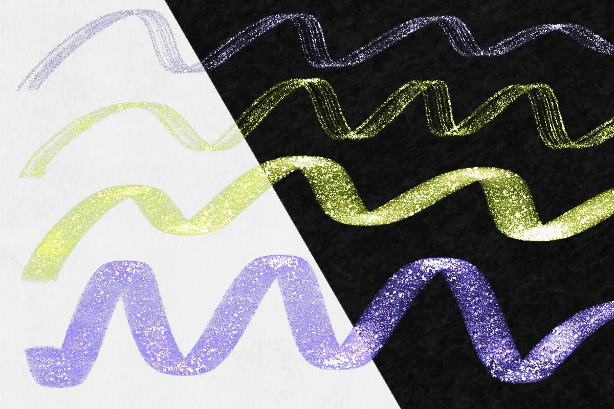 20 Glitter & Shimmer Procreate Brushes – Multicolor Sparkle Brush Set - Image 10